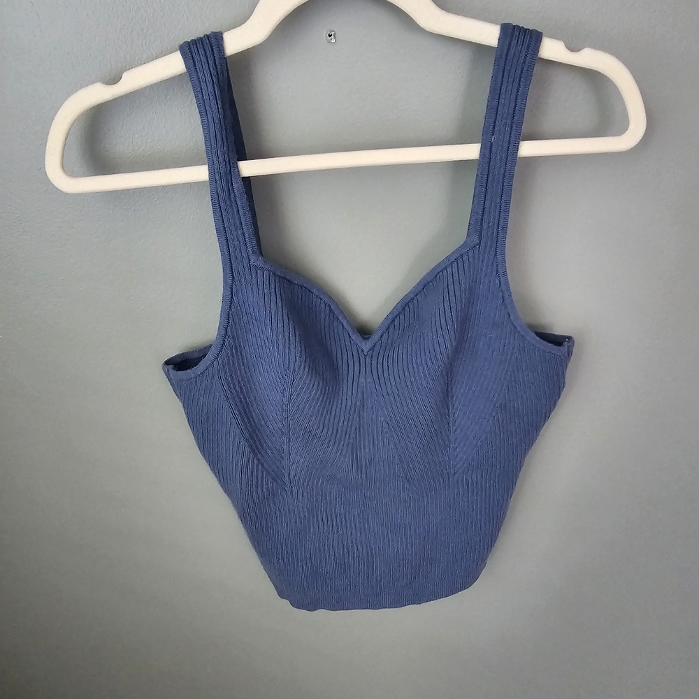 Anthropologie Blue Cottage Sweater Tank Top